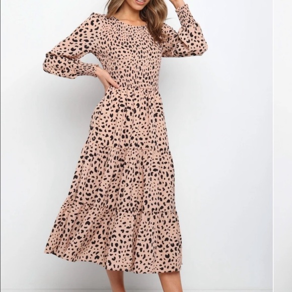 Petal & Pup Dresses & Skirts - NWT Women’s Petal and Pup Emley Dress Beige Cheetah Print Size XS